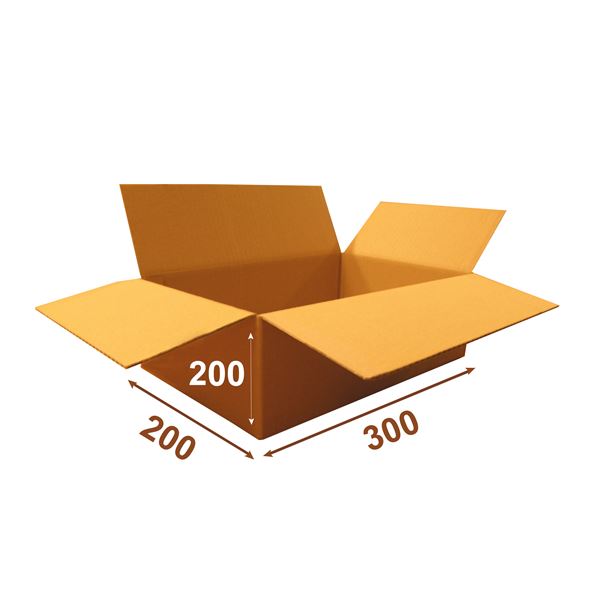 Krabica papierová klopová 3VVL HH 300 x 200 x 200 mm