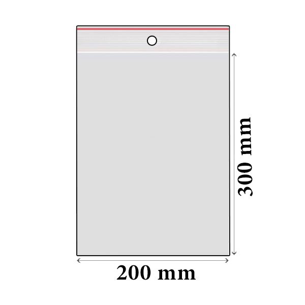 Zip sáčky LDPE 200 x 300 mm (100 ks)