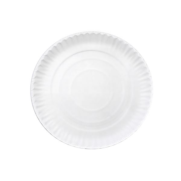 Papierové taniere hlboké priemer 29 cm - biele (50 ks)