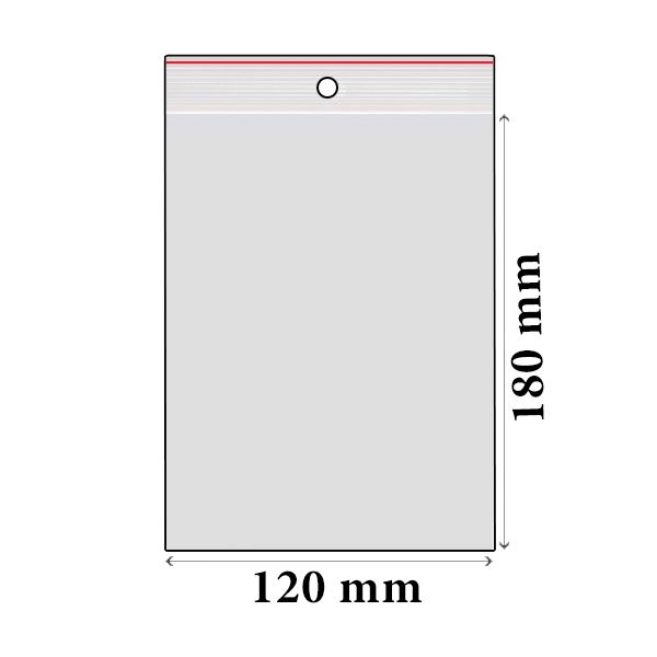 ZIP vrecká LDPE 120 x 180 mm (100 ks)