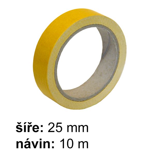 Obojstranná textilná lepiaca páska 25 mm x 10 m (na