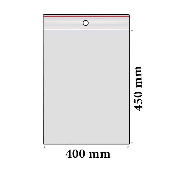 ZIP vrecká LDPE 400 x 450 mm (100 ks)