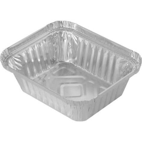 Hliníková miska hranatá 470 ml (100 ks)