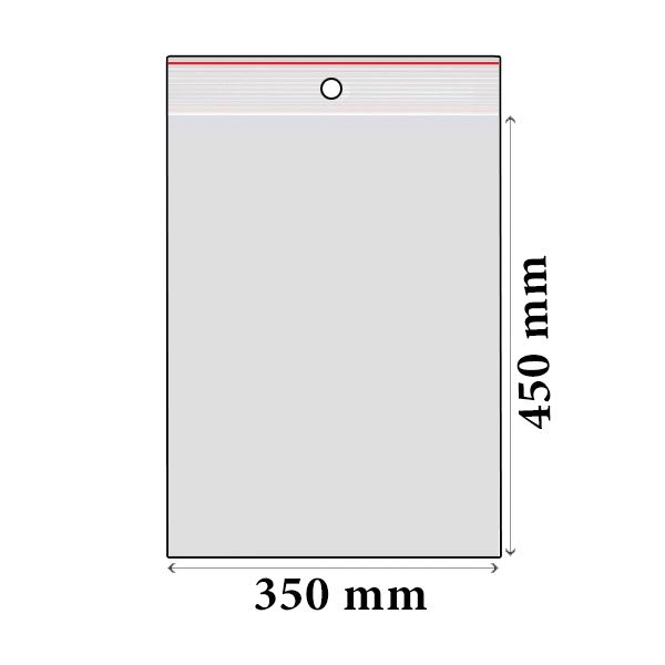 ZIP vrecká LDPE 350 x 450 mm (100 ks)