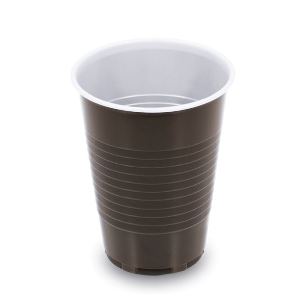 Kávový kelímok 0,18 l (100 ks) - hnedo-biely
