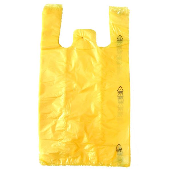 Mikroténová taška JUMBO 55 x 70 cm, žltá (100 ks)
