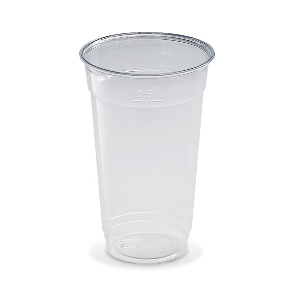 Téglik transparentný z PET 0,5 l (50 ks)