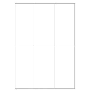 Samolepiace biele etikety 70 x 148,5mm, A4 (100 ks)