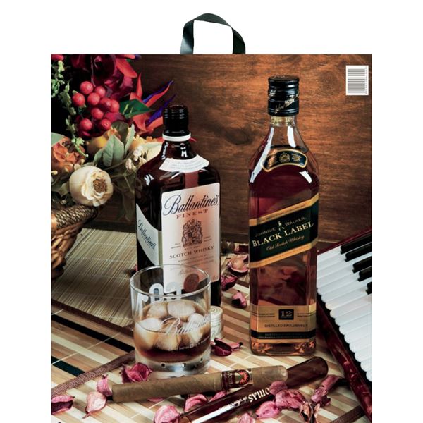 Nákupná taška s uchom 44 x 50 cm - whisky