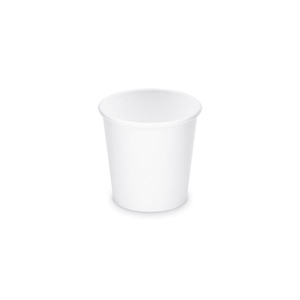 Papierový kelímok biely - objem 110 ml (50 ks)