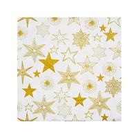 Obrúsky 3-vrstvové, 33 x 33 cm (20 ks) - hviezdy