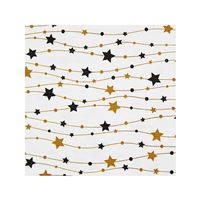 Obrúsky 3-vrstvové, 33 x 33 cm (20 ks) - hviezdičky