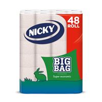 Toaletný papier BigBag NICKY 40 + 8, 2vrstvový