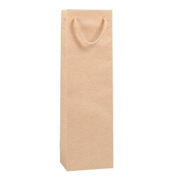 Darčeková taška papierová GLASS NATURA hnedá