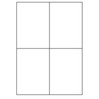 Samolepiace biele etikety 105 x 148,5mm, A4 (100 ks)