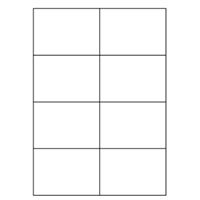 Samolepiace biele etikety 105 x 74mm, A4 (100 ks)