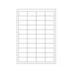 Samolepiace biele etikety 48,5 x 25,4 mm, A4 (100 ks) 44 ETIKET