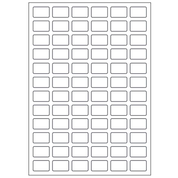 Samolepiace biele etikety 48 x 11 mm, A6 (15 ks)