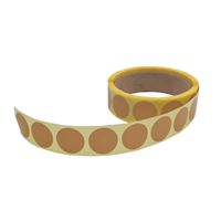 Samolepiace kolieska 25 mm, prírodné (500 ks)