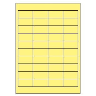 Samolepiace etikety 48,5 x 25,4 mm, A4 (100 ks) žlté