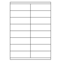 Samolepiace biele etikety 105 x 35 mm, A4 (100 ks)