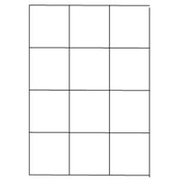 Samolepiace biele etikety 70 x 74mm, A4 (1000 ks)