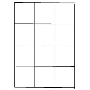 Samolepiace biele etikety 70 x 74mm, A4 (1000 ks)