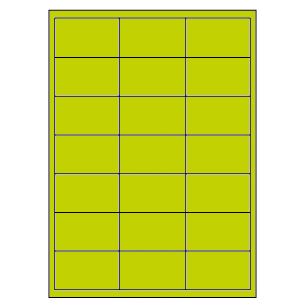 Samolepiace etikety 66 x 40 mm, A4 (100 ks) refexní zelené