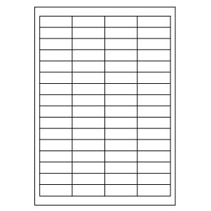 Samolepiace biele etikety 48,5 x 16,9mm, A4 (100 ks)