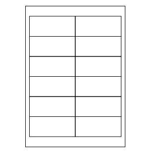 Samolepiace biele etikety 96,5 x 42,3mm, A4 (100 ks)