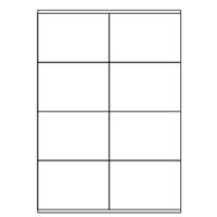 Samolepiace biele etikety 105 x 72mm, A4 (100 ks)
