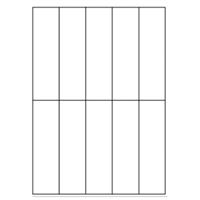 Samolepiace biele etikety 41 x 150 mm, A4 (100 ks)