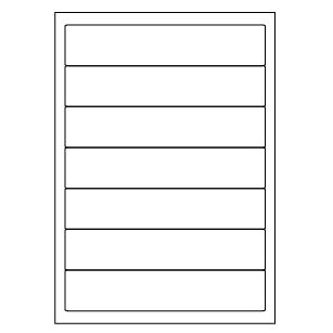 Samolepiace biele etikety 191 x 39mm, A4 (100 ks)