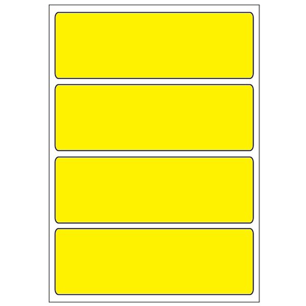Samolepicí etikety 99 x 33 mm, A6 (10 ks) reflexné žlté