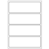 Samolepiace biele etikety A6 (15 ks)