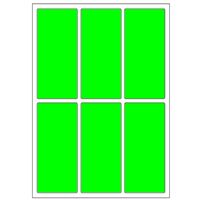 Samolepiace etikety 31 x 69 mm, A6 (10 ks) reflexné zelené
