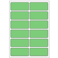 Samolepiace etikety 48 x 21 mm, A6 (10 ks) zelené