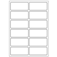 Samolepaice biele etikety 48 x 21 mm, A6 (15 ks)