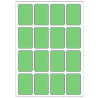 Samolepiace etikety 22 x 33 mm, A6 (10 ks) zelené
