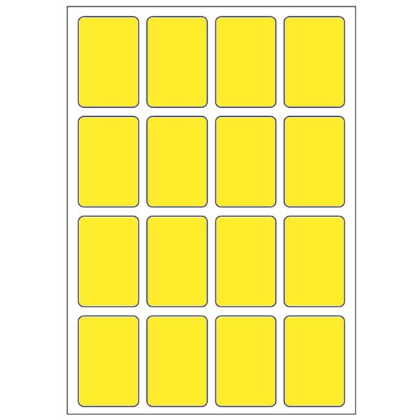 Samolepiací etikety 22 x 33 mm, A6 (10 ks) žlté