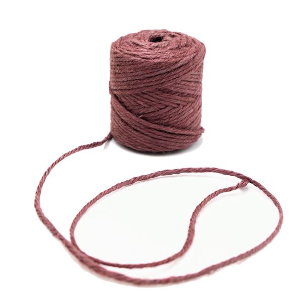 Jutový motúz hnedý, cievka 200 g, priemer 3,5 mm, návin cca 60 m