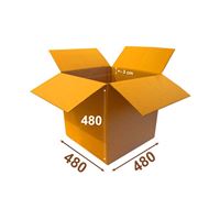 Krabica papierová klopová 3VVL 480 x 480 x 480 mm s rylom 300 mm
