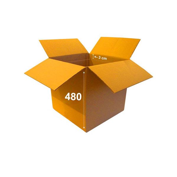 Krabica papierová klopová 3VVL 480 x 480 x 480 mm s rylom 300 mm
