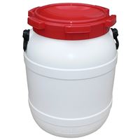 Plastový sud Curtec 54 l -  bielo-červený