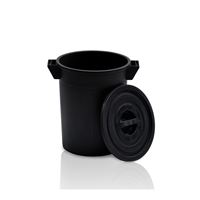 Plastová nádoba 50 l - čierny regranulát