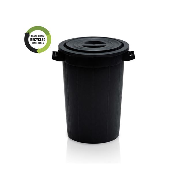 Plastová nádoba 75 l - čierny regranulát