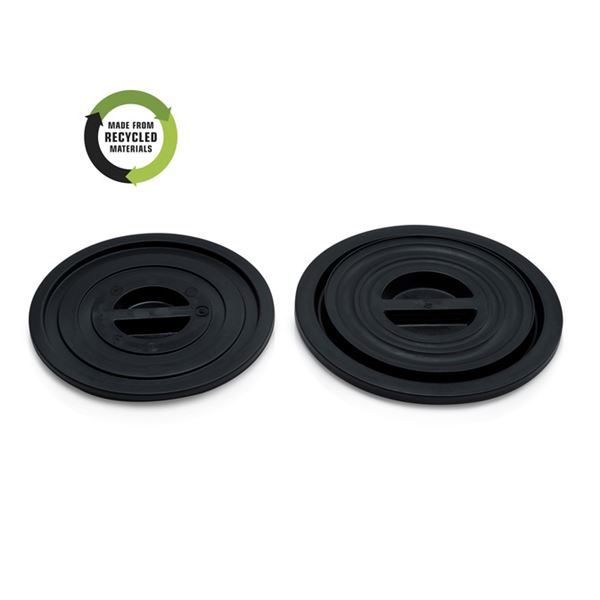 Veko k plastovej nádobe 75 l - čierny regranulát