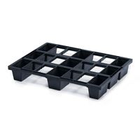 Plastová paleta 800 x 600 mm, stohovateľná