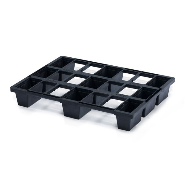 Plastová paleta 800 x 600 mm, stohovateľná