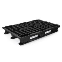 Plastová paleta 1200 x 800 mm, stohovateľná s lyžinami